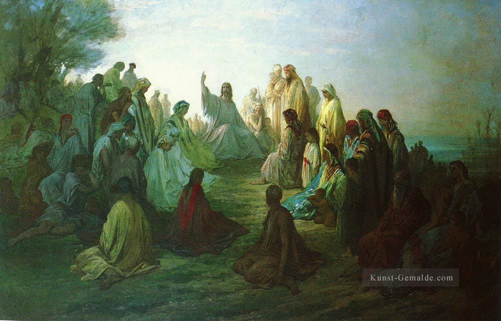 JESUS Prechant SUR LA MONTAGNE Gustave Dore Ölgemälde